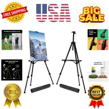 Portable Artist Easel Stand for Painting - Adjustable Height Painting Easel w...