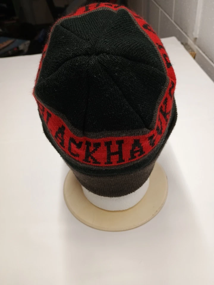 Gorro de invierno NHL Chicago Black Hawks negro/gris Foto 3 de 4