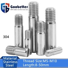M5-M10 Slotted Dowel Pins With External Thread Parallel Pins A2 Stainless Steel