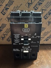 Square D EDB34020 3-Pole 20Amp Circuit Breaker 240/480Y
