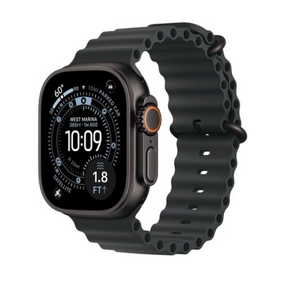 SEALED Apple Watch Ultra 3 Titanium Case Black Ocean Band MFOJALW/A A3281