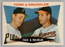 (74994) 1960 Topps #115 Fork & Knuckler Face Wilhelm NRMT