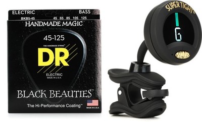 DR Strings BKB5-45 + Snark ST-8 RE Value Bundle