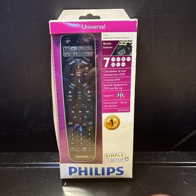 Philips SRP5107/27 Universal Remote 7 Device Backlit Factory Sealed New