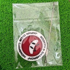 New Scotty Cameron Putters Japan "Wasabi Warrior" Golf Rubber Key FOB White/Red