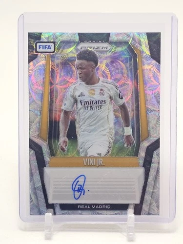 VINI JR. 2025-26 PANINI PRIZM FIFA SOCCER AUTO CHOICE #S-VJR REAL MADRID Q3878