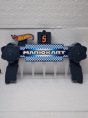 Hot Wheels Mario Kart Rainbow Road Replacement Finish Line Lights Sound Tested
