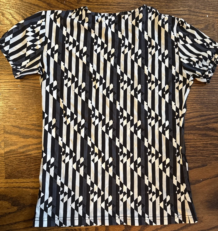 Camiseta Fendi Para Mujer Vintage Estampado Zucca Nylon Talla 44 Hecha en Italia XS Pequeña Foto 3 de 3