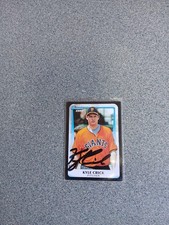 Kyle Crick Signed In Person 2011 Bowman Giants Rc A18