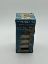 Tumbling Tower Game Wooden Stacking 36 Blocks Mini Travel Size