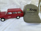 Vintage Tonka Jeep Wagoneer Station Wagon Red Pressed Steel Toy Truck