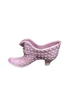 Fenton Cat Head Slipper Hobnail Lavender Purple Art Glass Boot Vintage