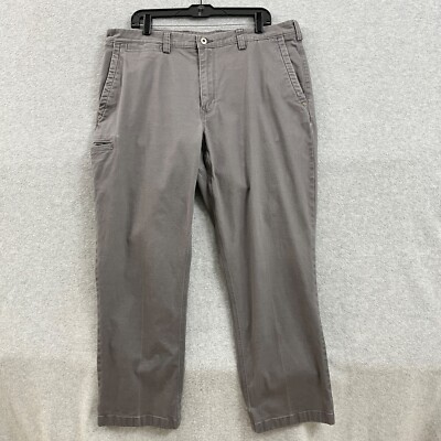 Duluth Trading Co Pants Men's 38X30 Gray Flex Ballroom Khakis Trousers