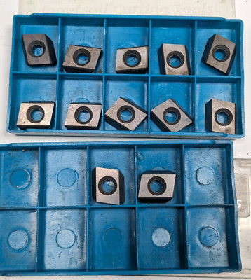 Lot of 12 NEW Ingersoll .020x45 Carbide Inserts SPE-55R02 Grade 205 S STK 53664
