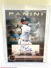 2019 Panini Chronicles - Panini Signatures Gold #PS-YD Yusniel Diaz /99 (AU, RC)