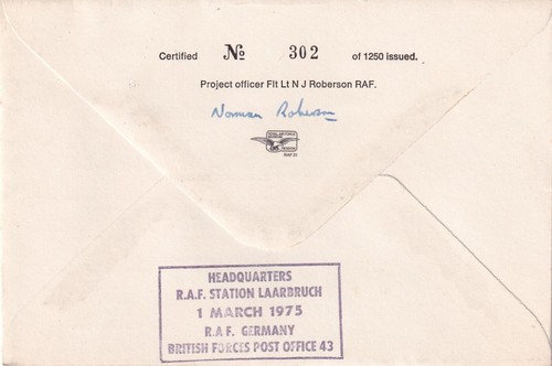 15 Sqn RAF cover Signed J Boggis Pilot of Stirling MacRobert's Reply - Picture 2 of 3