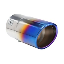 Car Muffler Tip Exhaust Pipe Stainless Steel Chrome Effect Fit 1.75-2.5 Inch Car Muffler Tip Exhaust Pipe Stainless Steel Chrome Effect Fit 1.75-2.5 Inch