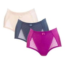 Rhonda Shear "Pin-Up" Lace Control Brief 3 Pack Summer Eclipse 472-471, Size S