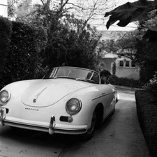 8x10 Print James Dean Pictured in his 356 Porsche Speedster #7236