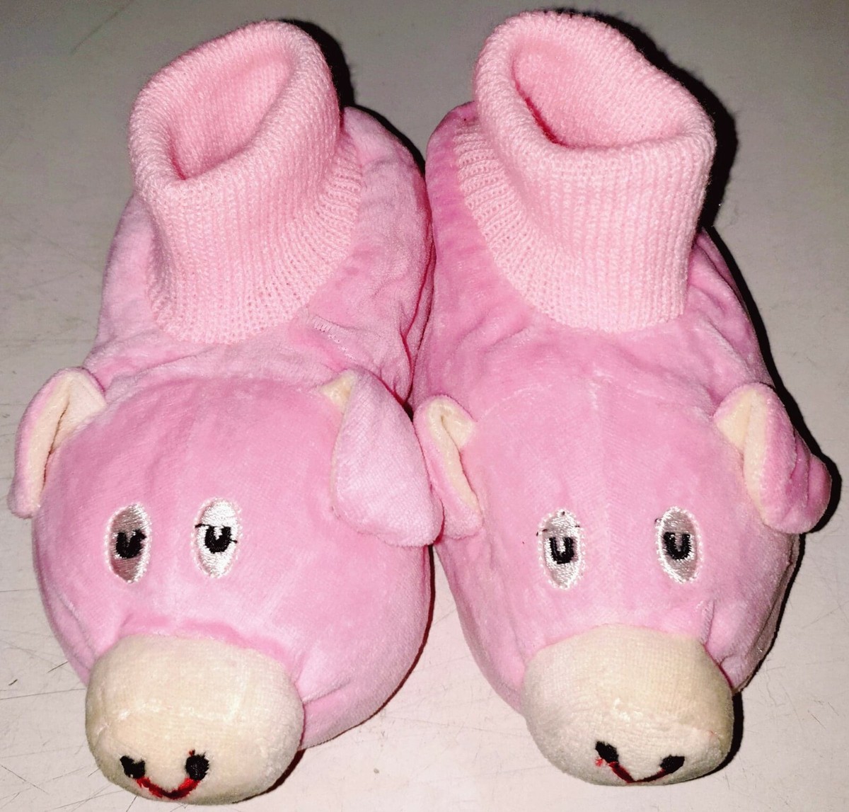 Children's Novelty Warm Pink Pig Slippers Non Slip years