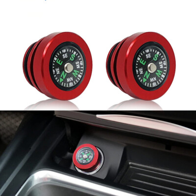 2Pcs Compass Dust Cover Bung Plug For Car Motorcycle Cigarette Lighter  Socket