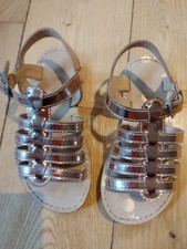 Mini Boden Girls Gold Gladiator Sandals Size UK 8/EU 26