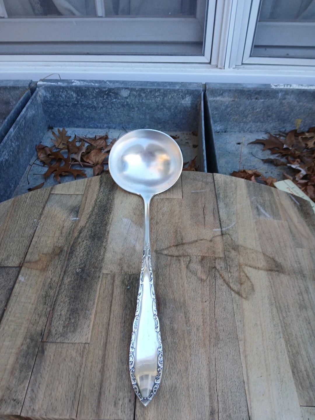 Antique 1847 Rogers Bros. A1 - Silver Plated Gravy Sauce Ladle 11” - No Mono