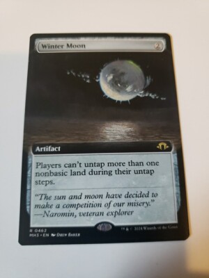 1x Winter Moon Extended Art Magic MTG MH3 Modern Horizons 3 NM x1