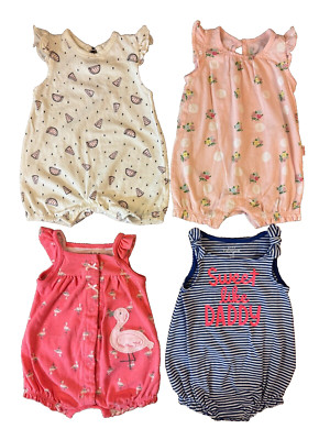 Baby Girl Clothes Lot 0/3 Months Bundle Summer Rompers Outfits Sweet Like Daddy