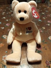 !Rzadki przedmiot kolekcjonerski! TY Beanie Babies - Teddy Atlanta 2004, Różowa, z metką orga
