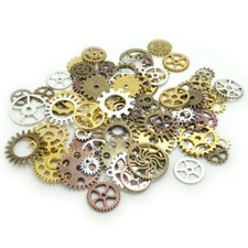 100g/bag Clock Watch Steampunk Gear Wheel DIY Ornaments Mechanical Cogs Retro