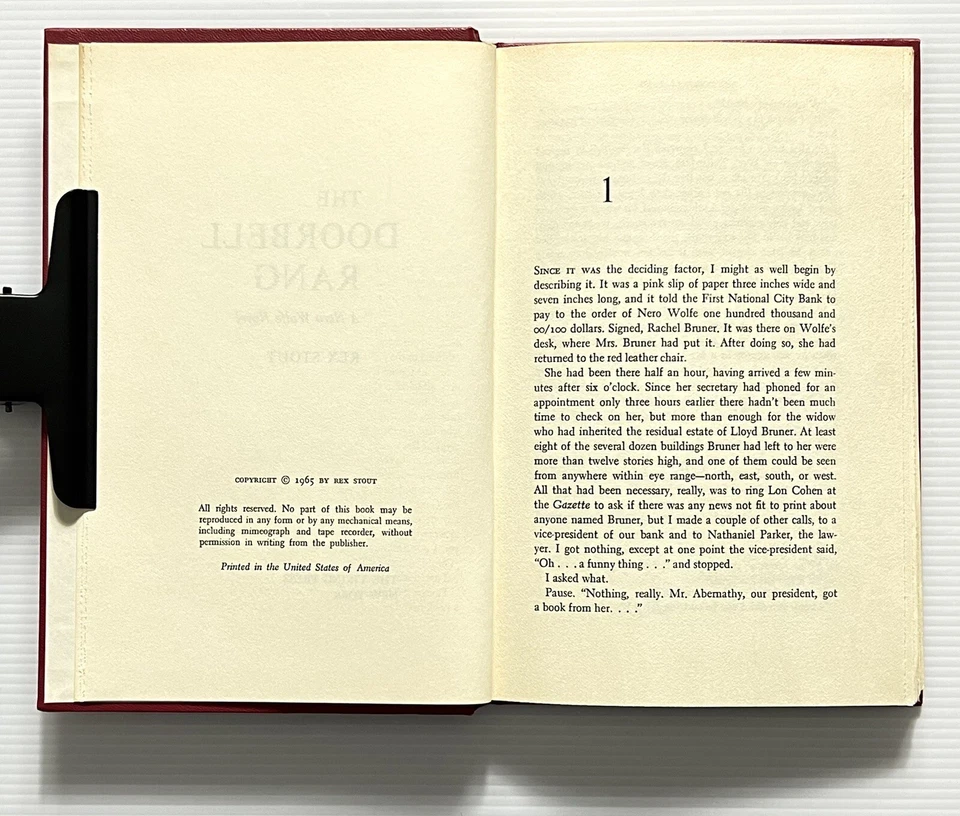 The Doorbell Rang by Rex Stout Nero Wolf Mystery HC 1965 Foto 4 de 4