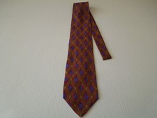 Cravate Ungaro Paris 100% Soie - Set Marron Rayé, Fait En Italie, Classique