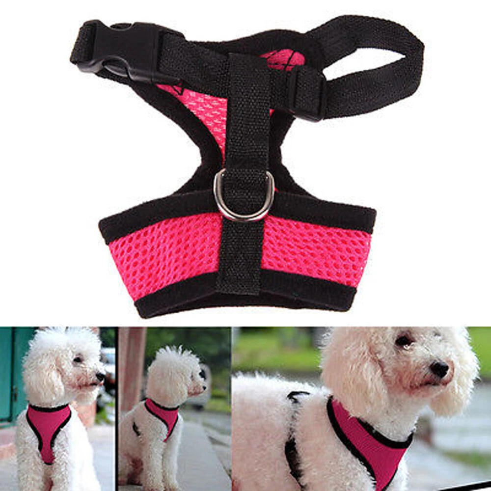 Dog Harness Puppy Adjustable Safety Mesh Vest Chest Straps Pet Outdoor Supplies~