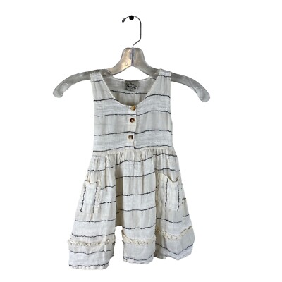 La Bottega di brunella Girls Linen Ruffle Dress Size 2 | eBay