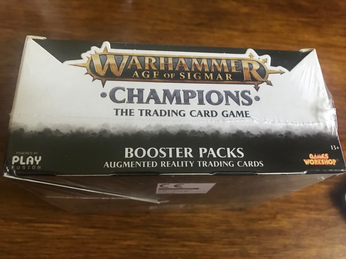 warhammer champions booster box PlayFusion PLFW82501 Display Age of Sigmar Collectible Card Game : Toys & Games bold strategies will emerge Warhammer Age of Sigmar Champions