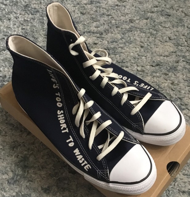 mens navy converse trainers