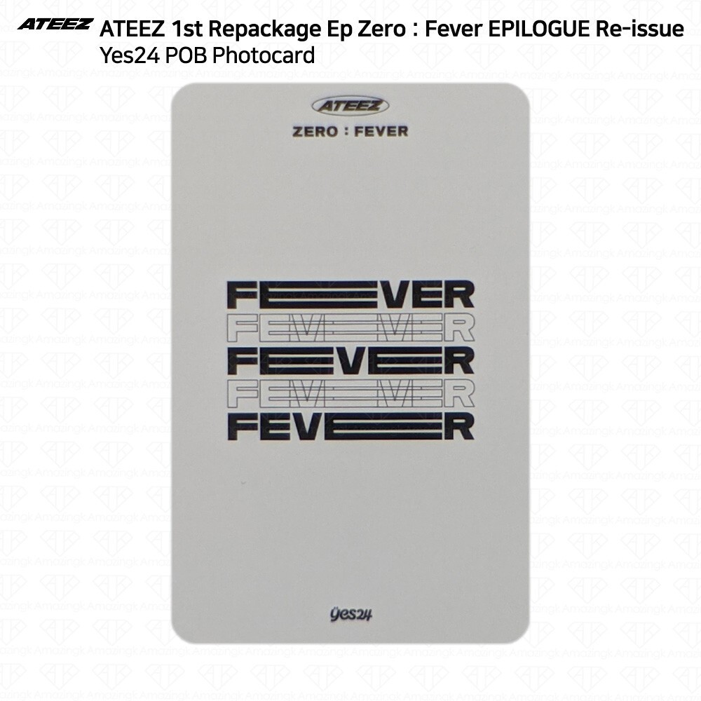 ATEEZ 1st Repackage EP Zero : Fever Epilogue Re-Issue Yes24 POB