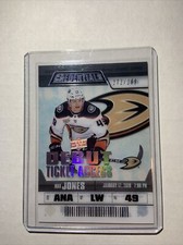 2019-20 Credentials Debut Ticket Access Acetate #RTA-7 Max Jones RC /299 Ducks