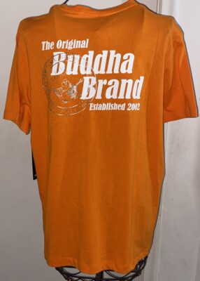True Religion Men's OG Buddha Stamp Orange Y2K T-Shirt Size XL ~ NWT
