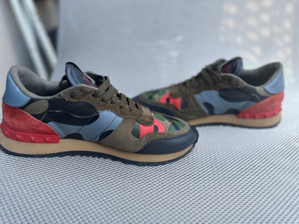 Zapatillas Valentino Rockstud Runner Cuero Camuflaje 36 Foto 4 de 4