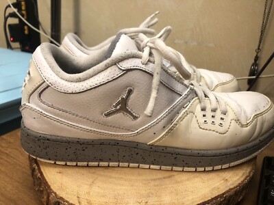 Nike Air Jordan 1 Flight Low White Grey Sneaker Leather KIDS 6.5Y