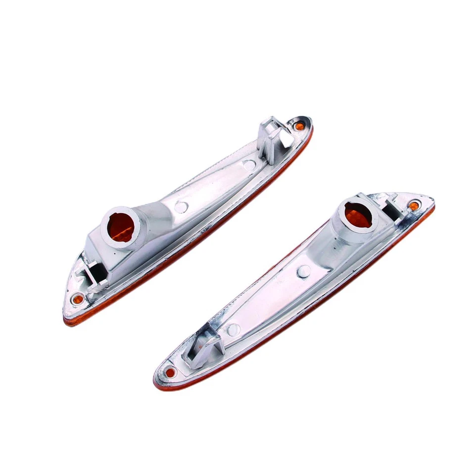 Juego de 2 luces de señalización laterales de parachoques amarillas aptas para Mercedes Benz E320 2003-2006 Foto 4 de 4