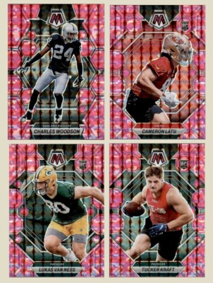 2023 Panini Mosaic NFL Football Pink Prizm Choose! Parallel Singles Rookies RC