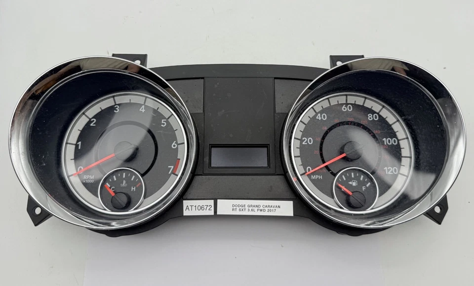 Medidores de cuadro de instrumentos velocímetro OEM 15-18 Dodge Grand Caravan RT SXT 3,6 L Foto 2 de 4