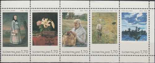 Finland 100th Ann Art Museum Ateneum Paintings 1987 MNH-10 Euro