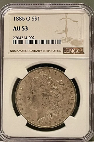 1886-O Morgan Dollar NGC Certified AU53