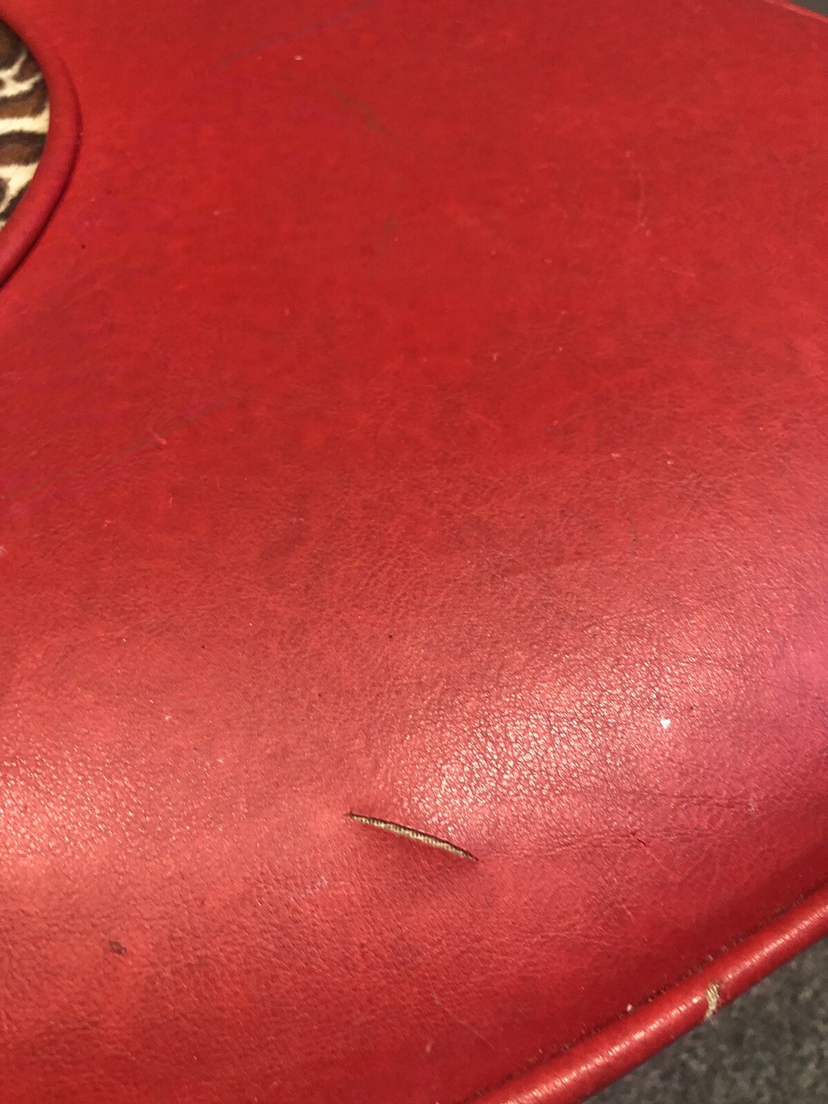 Amazing Red Stiletto Shoe Chair with Animal print Heel And Seat eBay