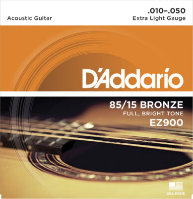 D'Addario EZ900 American Bronze - extra light (010-050) - Saiten Westerngitarre
