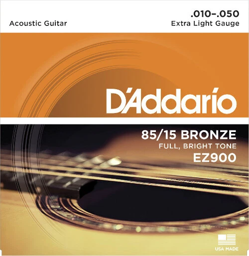 D'Addario EZ900 American Bronze - extra light (010-050) - Saiten Westerngitarre